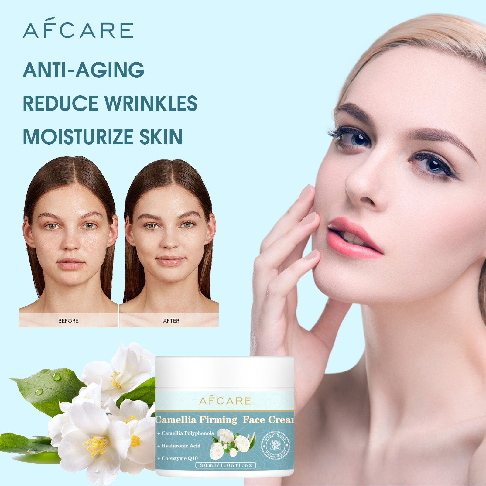 Coenzyme Q10 Cream - Camellia Firming Face Cream Anti Wrinkle