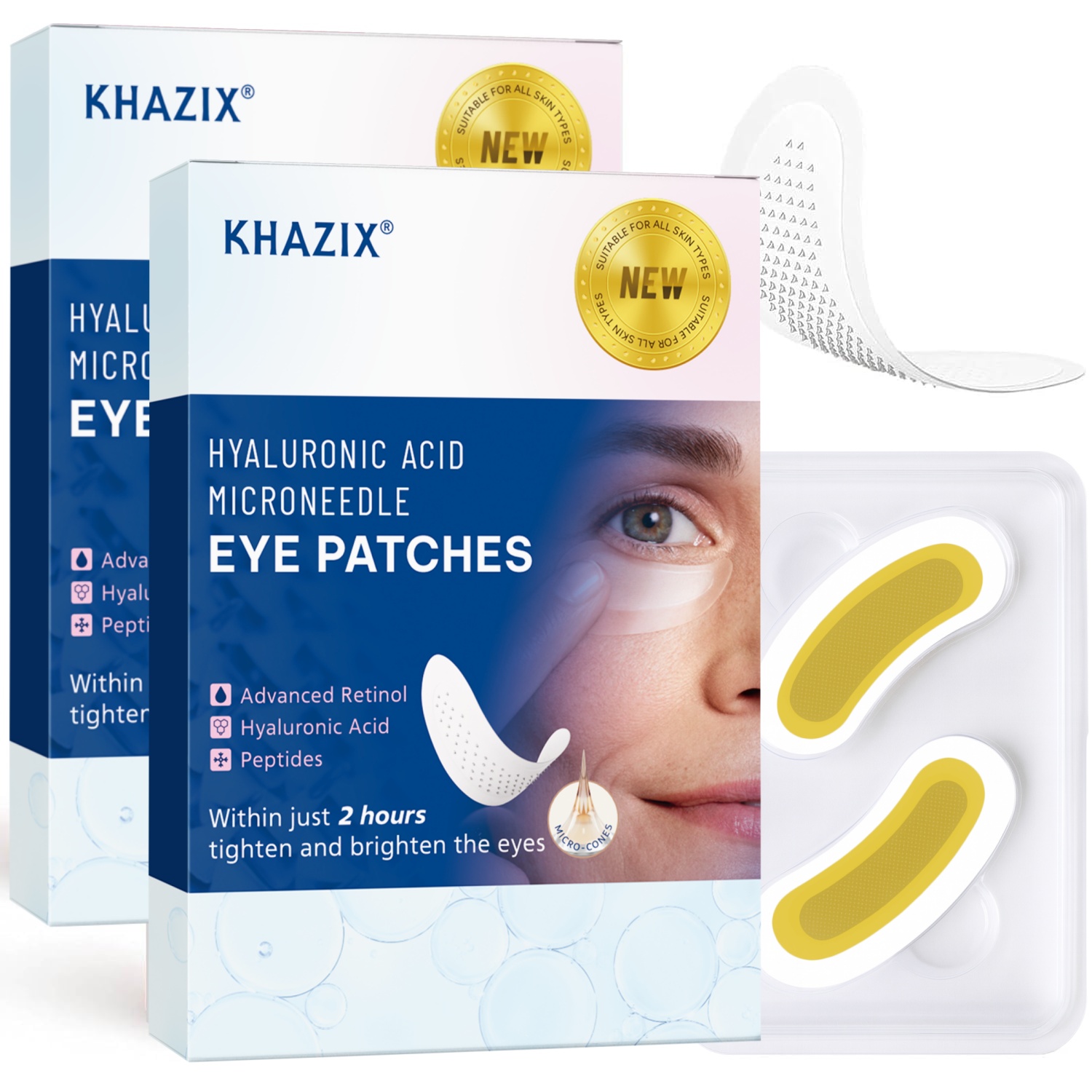 Retinol Microneedle Eye Patche - Eye Cream Peptide recension och pris