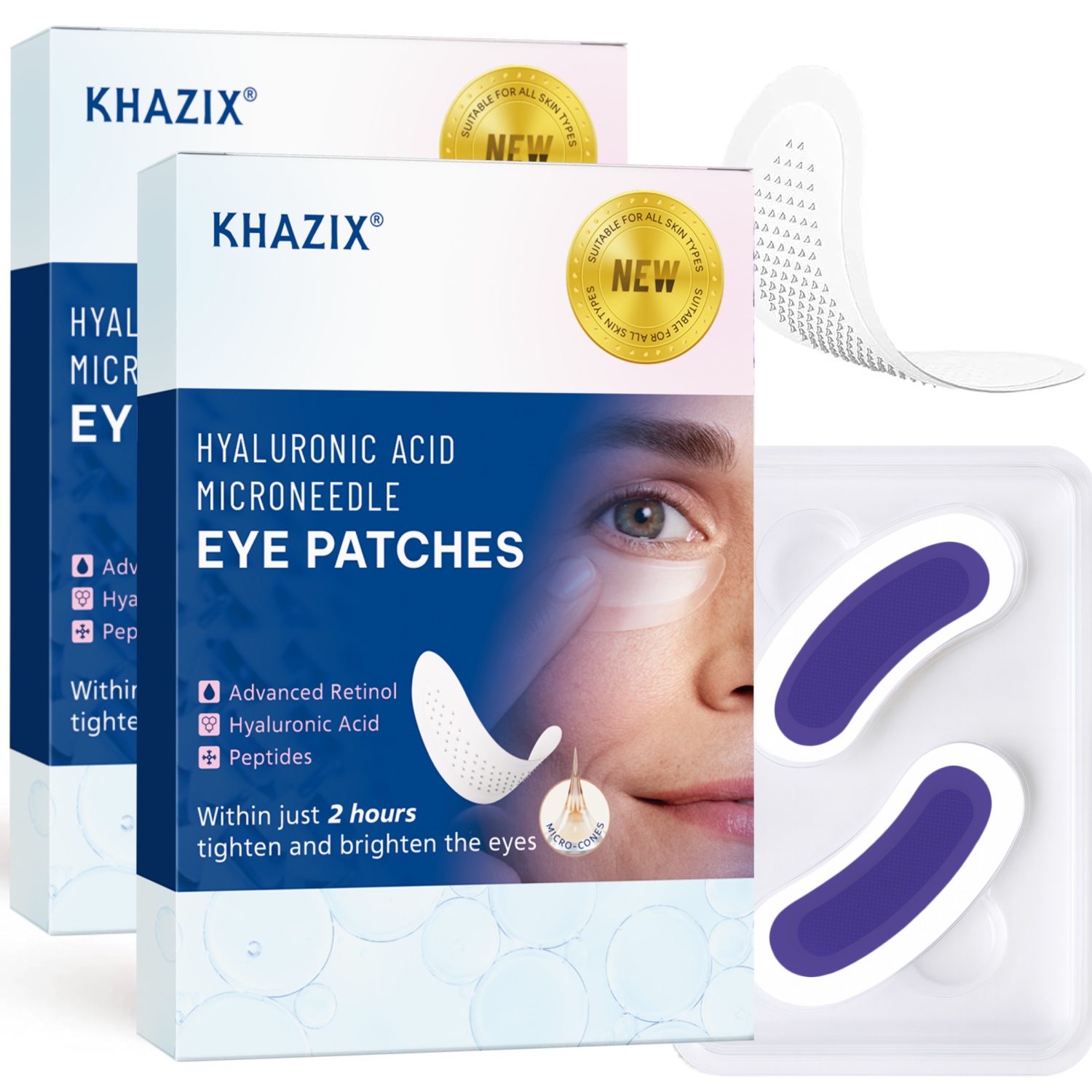 Retinol Microneedle Eye Patche - Eye Cream Peptide recension och pris