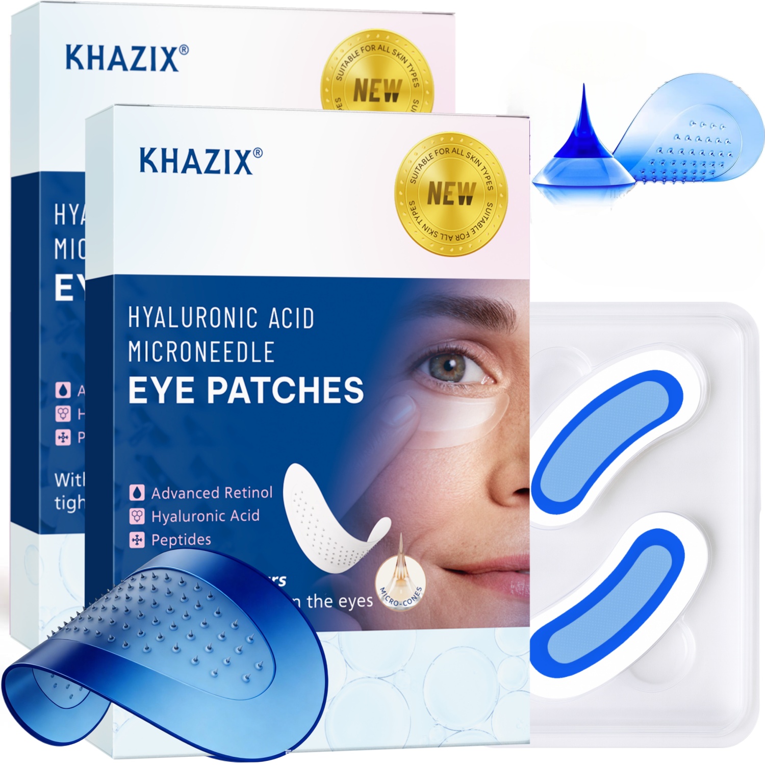 Retinol Microneedle Eye Patche - Eye Cream Peptide recension och pris