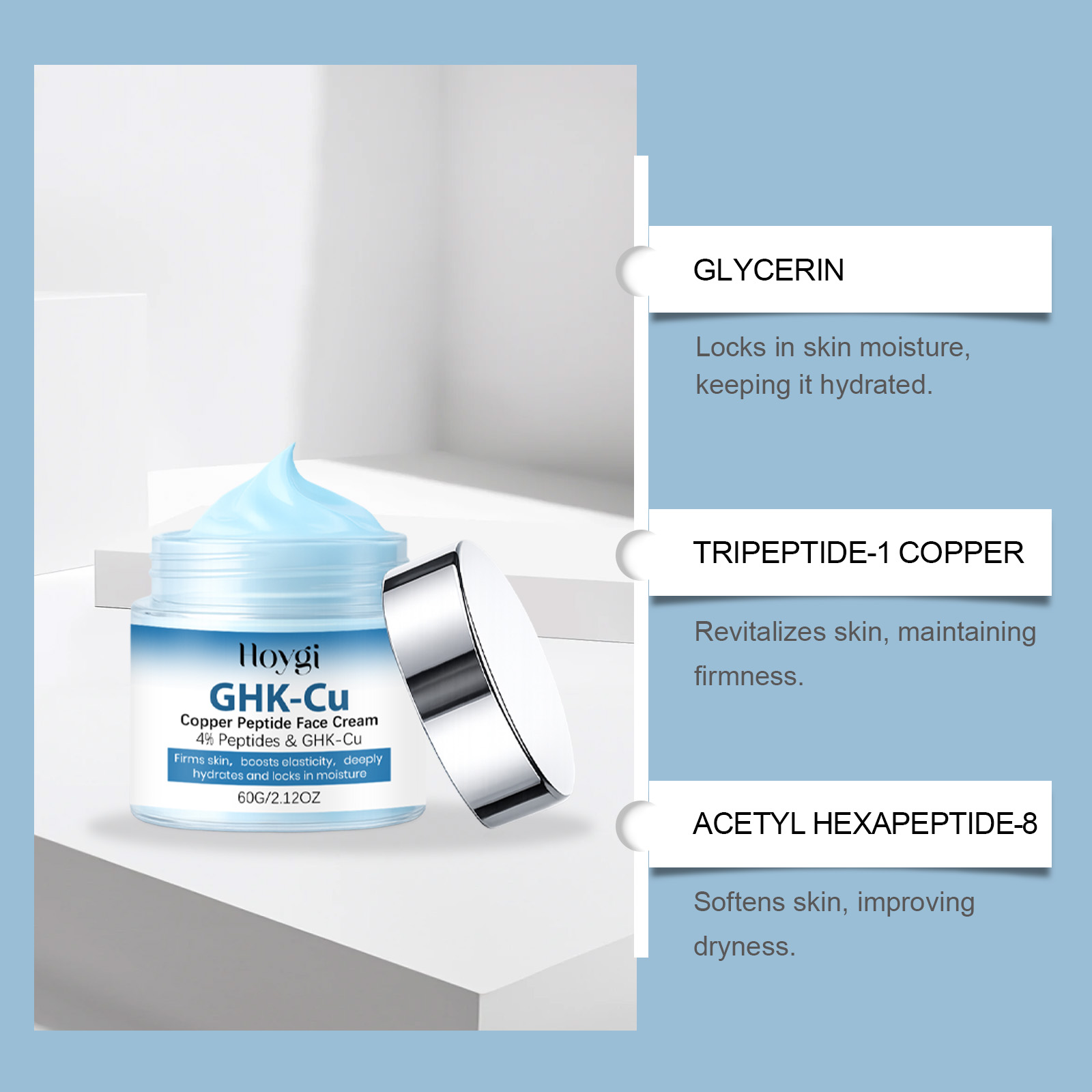 GHK-Cu Copper Peptide Skincare - Skincare Glowing recension och pris