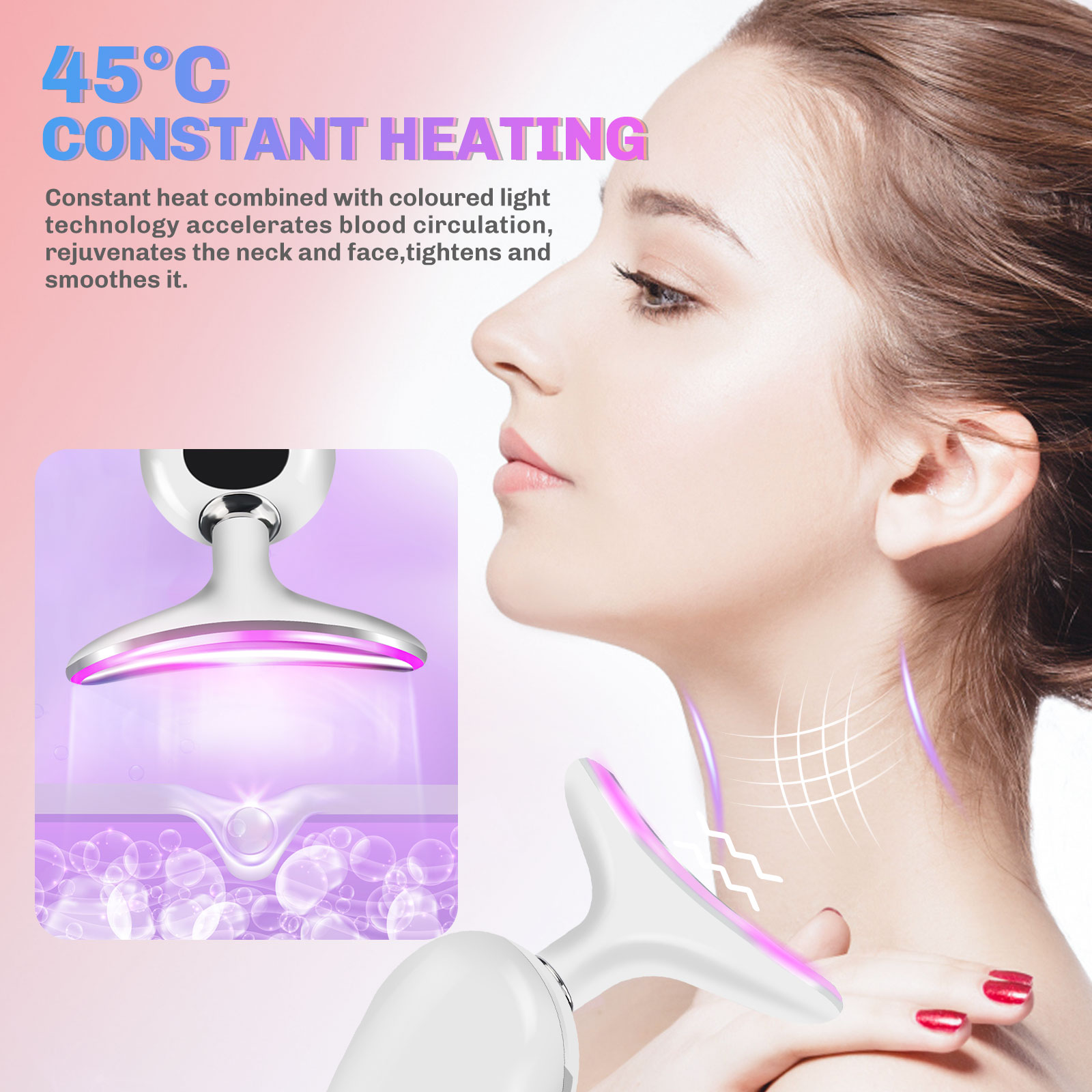 Microcurrent Neck Face Massage - Skincare Glowing recension och pris