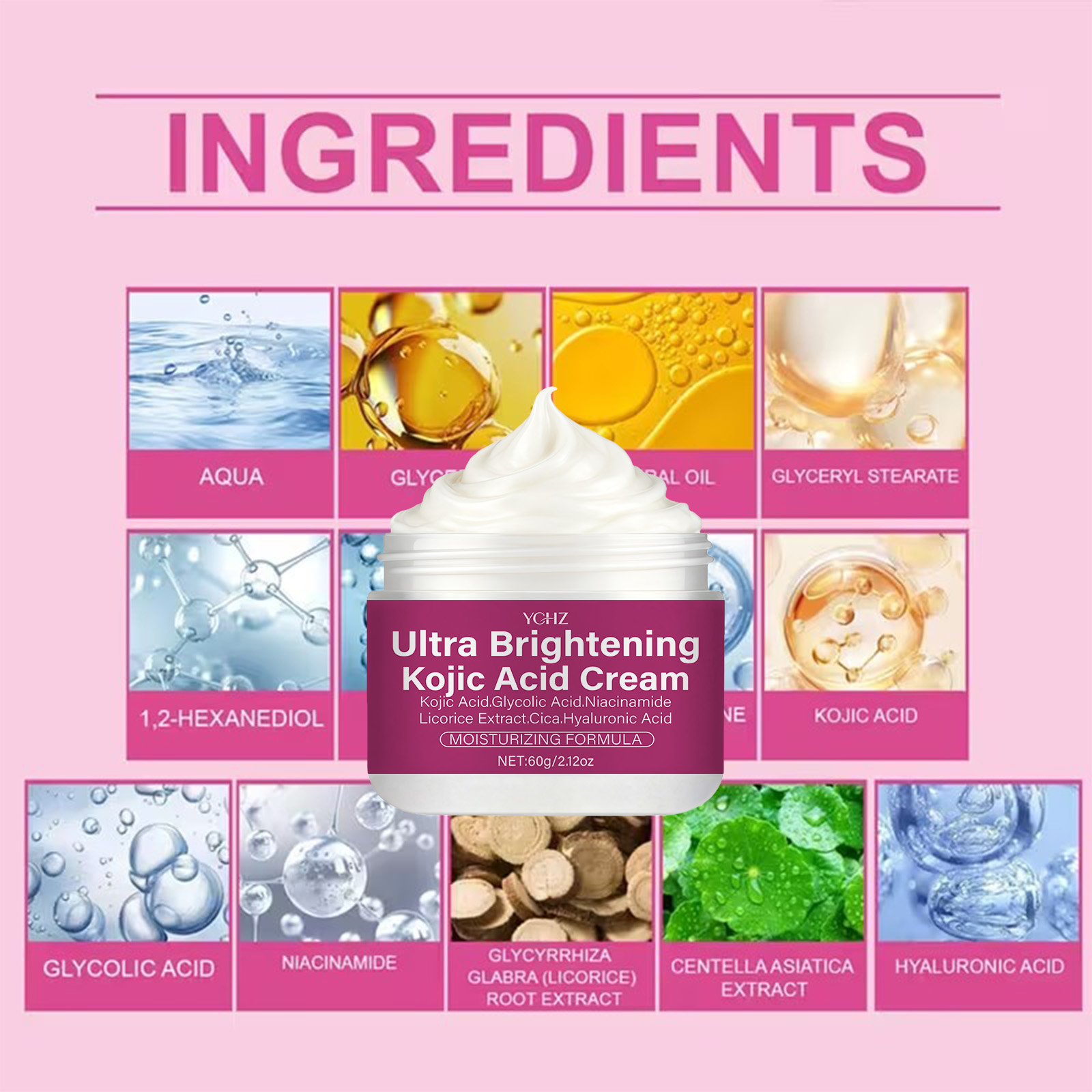 Kojic Acid Brightening Cream C - Coenzyme Q10 Cream recension och pris