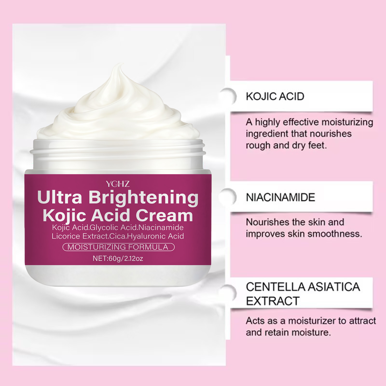 Kojic Acid Brightening Cream C - Coenzyme Q10 Cream recension och pris