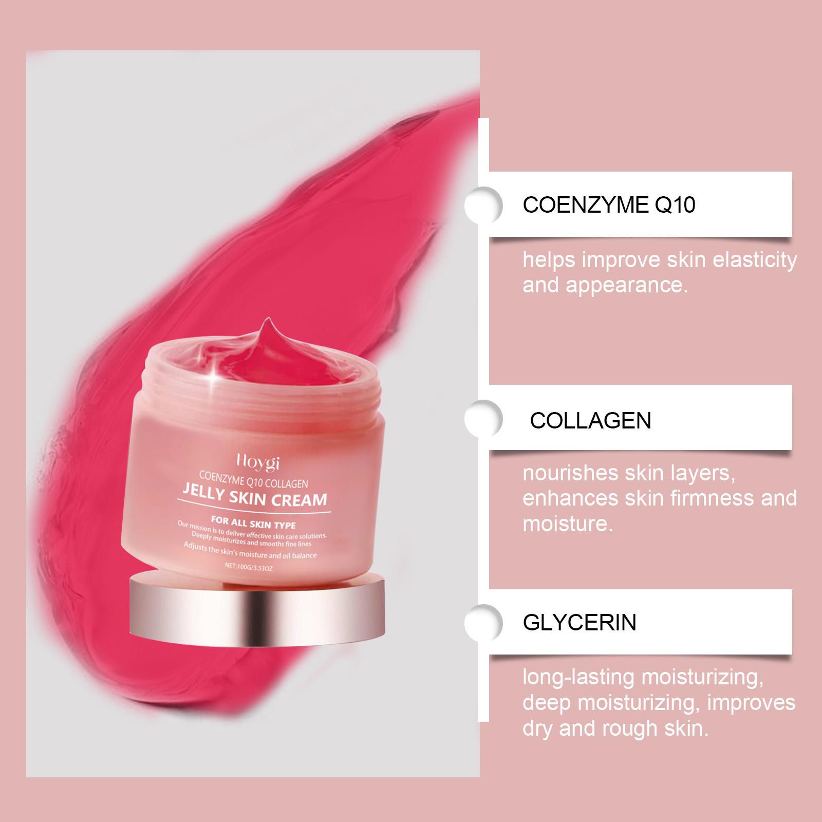 Collagen Jelly Cream Deeply Mo - Coenzyme Q10 Cream recension och pris
